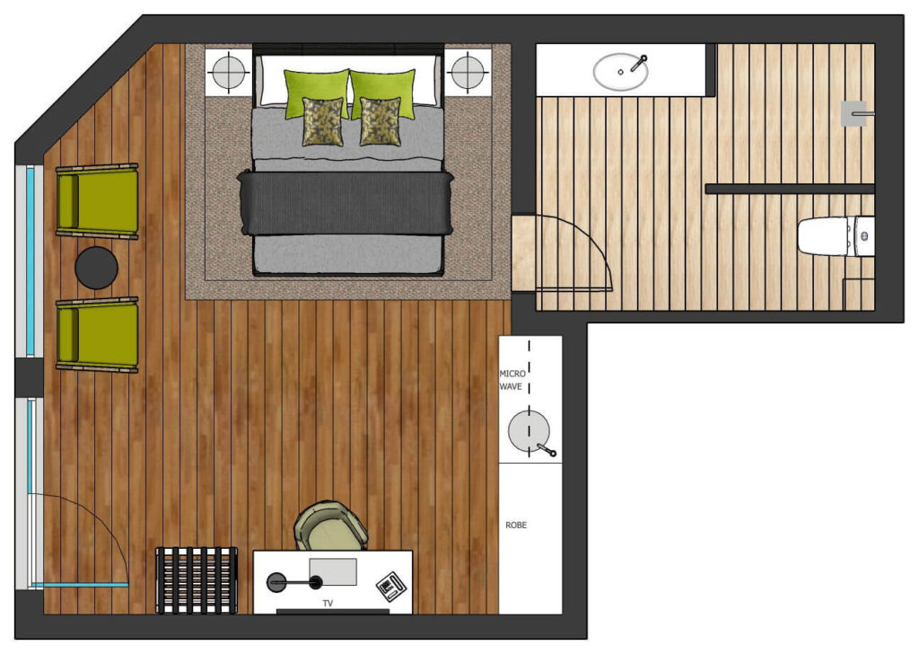 King Studio Plan